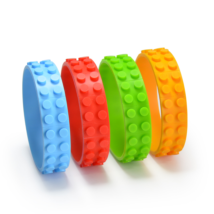 Silicone Lego Bracelet