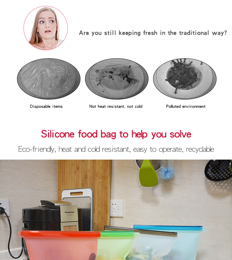 reusable silicone food bags