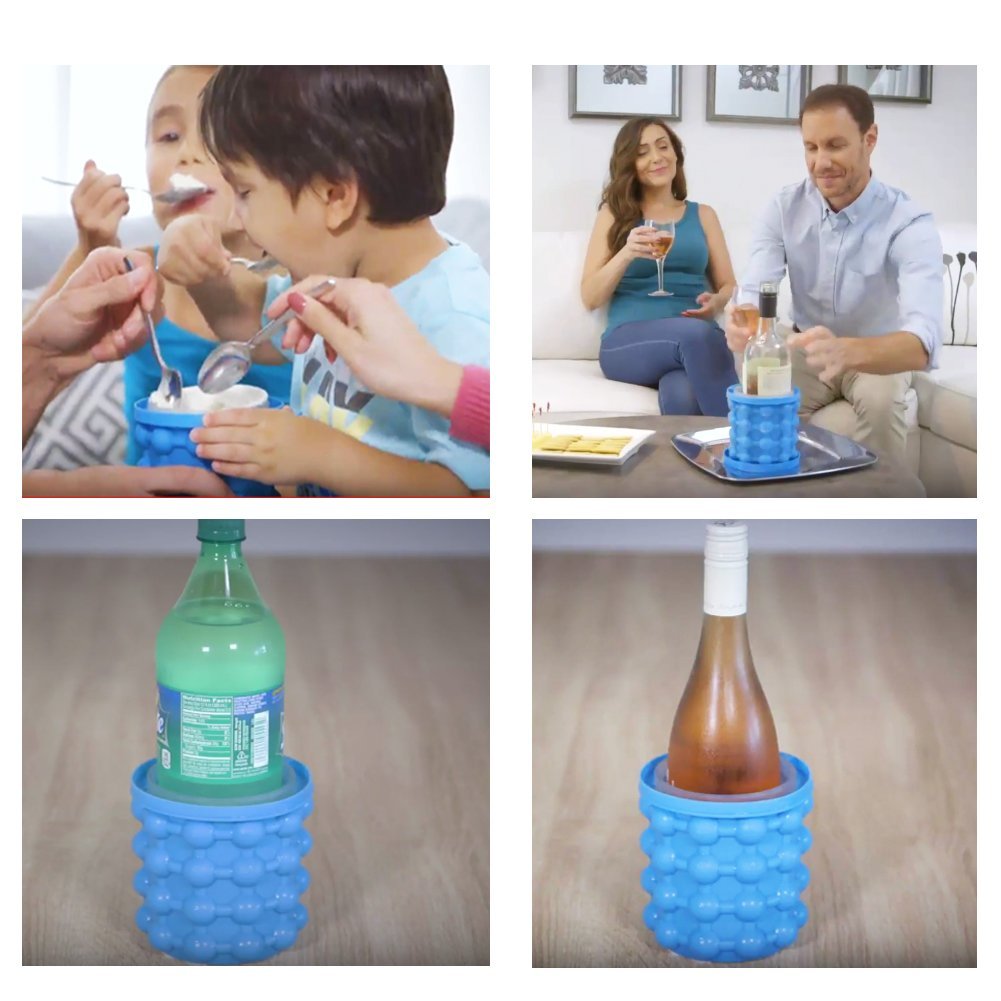 Silicone Ice Bucket Cube Maker Genie