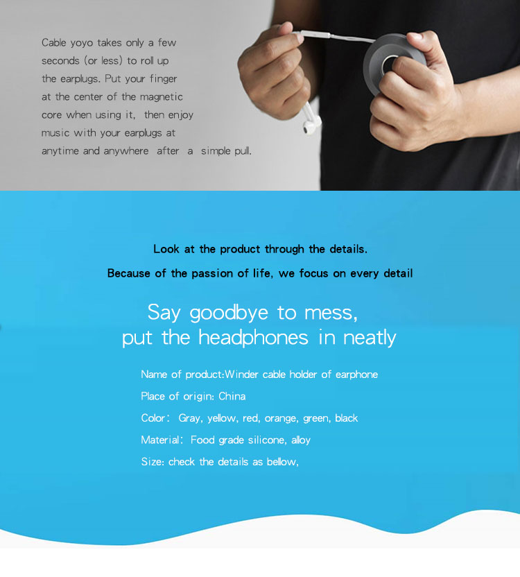 cableyoyo earphone cable winder