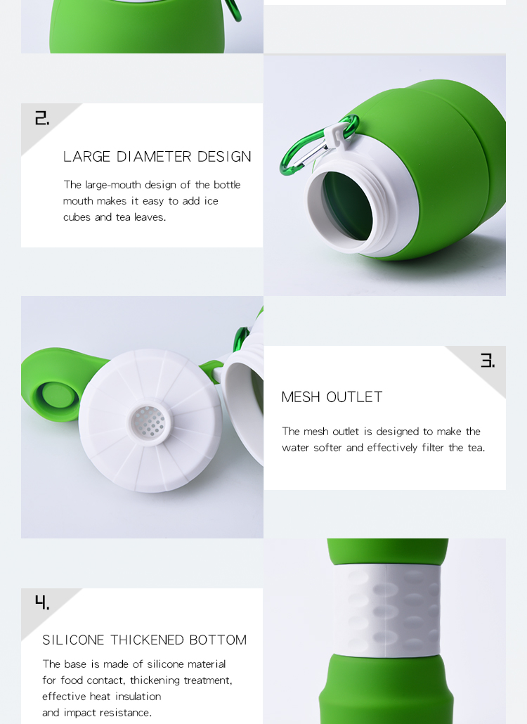 Silicone Foldable Water Bottle