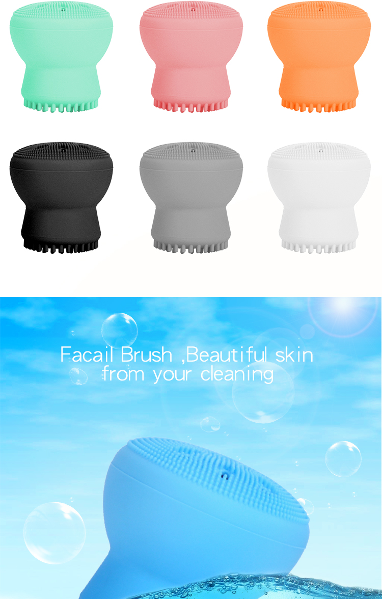 silicone facial brush