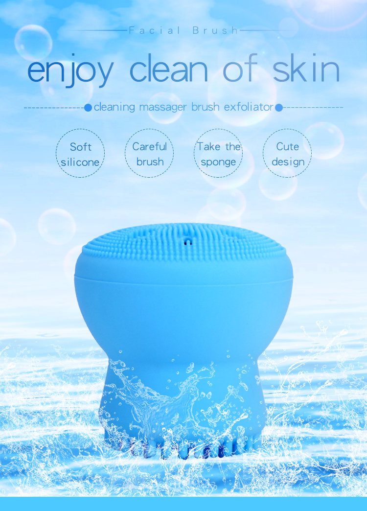 silicone facial brush