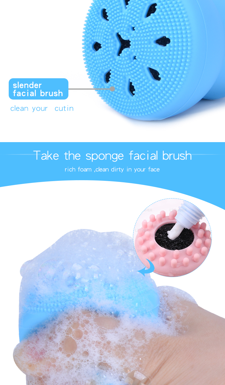 silicone facial brush