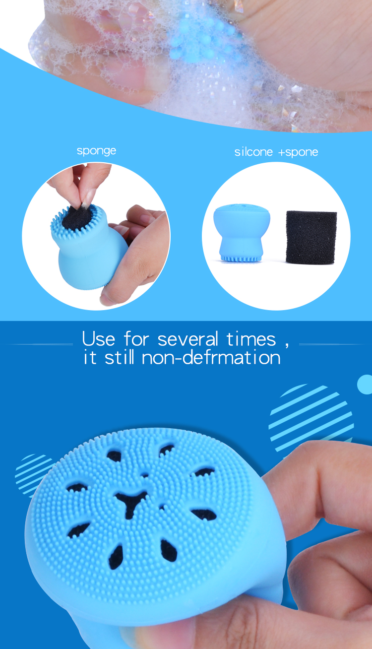 silicone facial brush