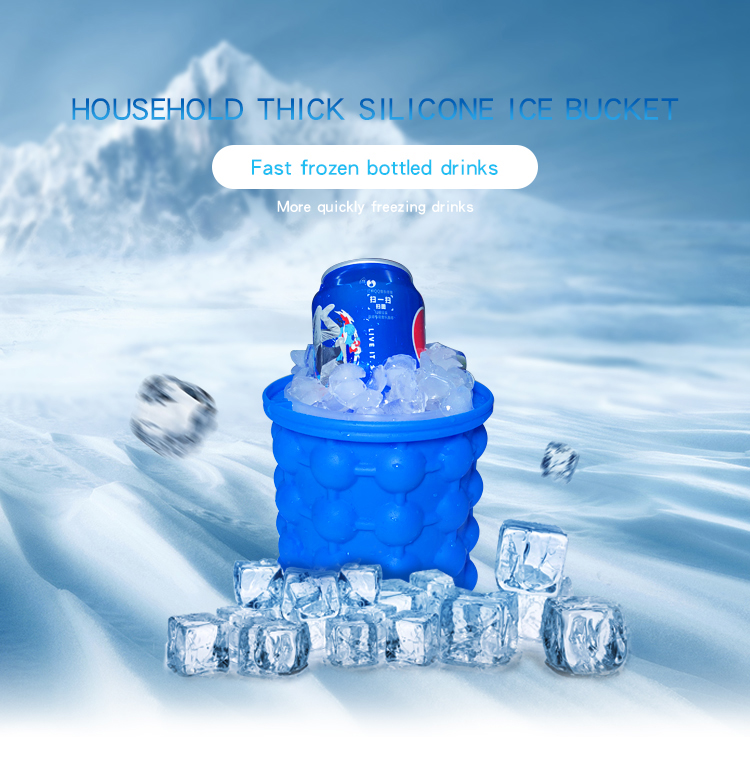 silicone ice bucket cube maker