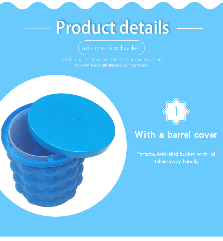 silicone ice bucket cube maker