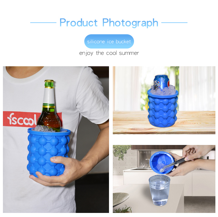 silicone ice bucket cube maker