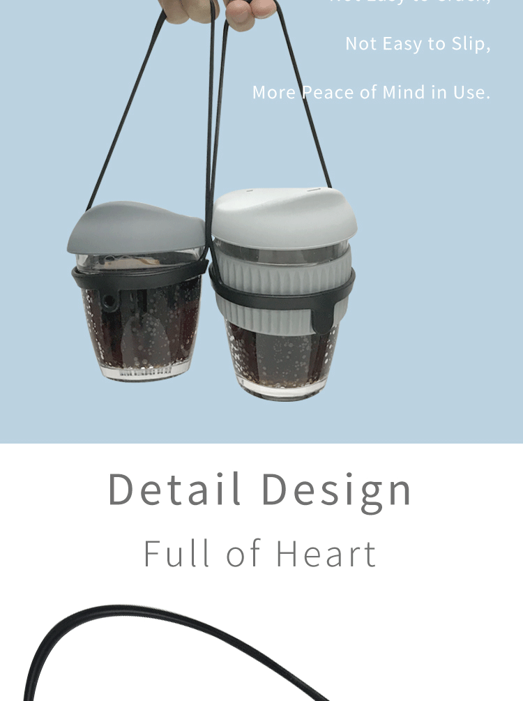 Silicone Cartoon Fashion Drinking Water Thermos Beverage Bottle Cup Strap(图3)