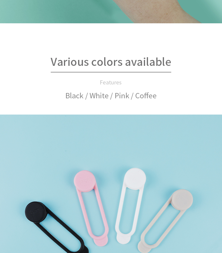 Eco-friendly Flexible Reusable Tie Wrap Silicone Cable Holder Earphone Cord Organizer Wholesale(图7)