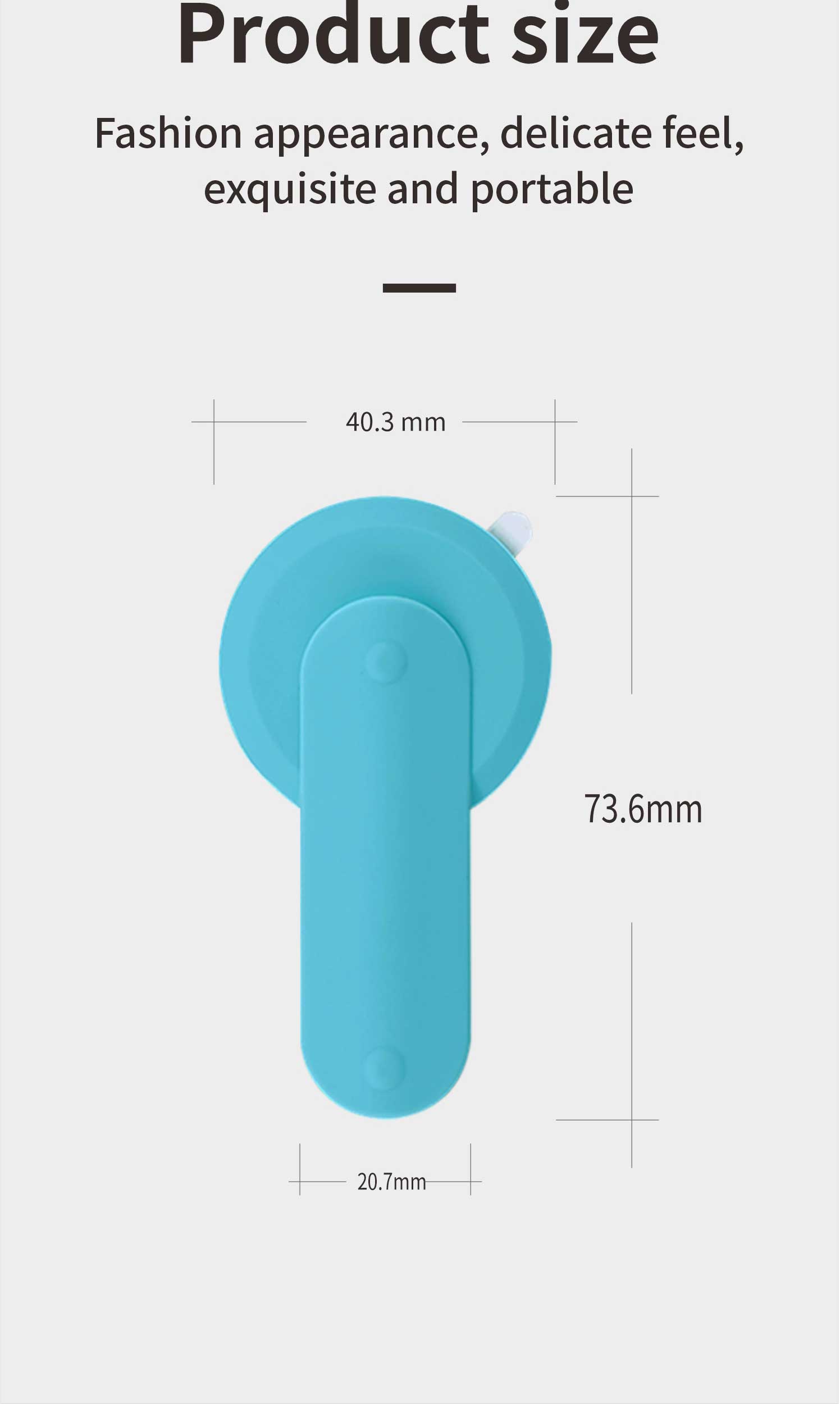 Mini Universal Silicone Car Air Vent Mobile Phone Holder Cute Lollipop Shape Car Stand(图12)