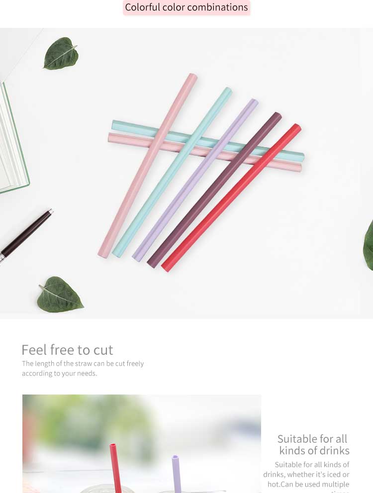 Heart Shaped Reusable Silicone Straw(图7)