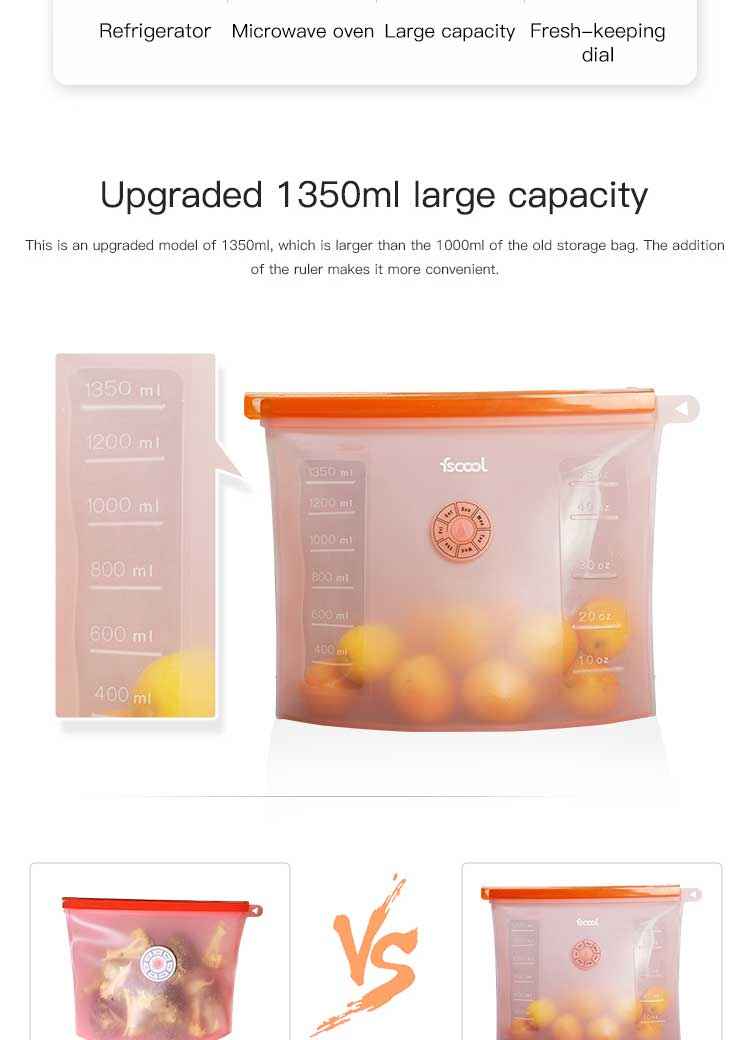 Kitchen Preservation Silicone Food Storage Bag Wholesale(图2) Kitchen Preservation Silicone Food Storage Bag Wholesale(图2)