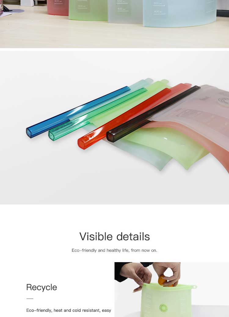 Kitchen Preservation Silicone Food Storage Bag Wholesale(图9) Kitchen Preservation Silicone Food Storage Bag Wholesale(图9)