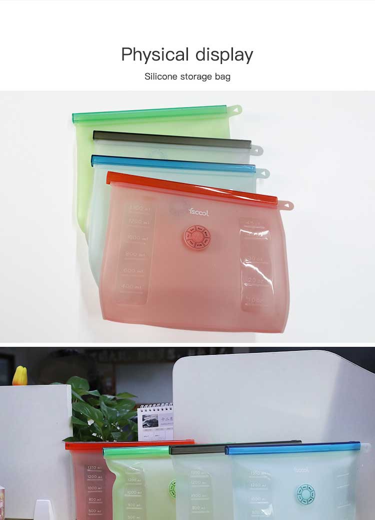Kitchen Preservation Silicone Food Storage Bag Wholesale(图8) Kitchen Preservation Silicone Food Storage Bag Wholesale(图8)