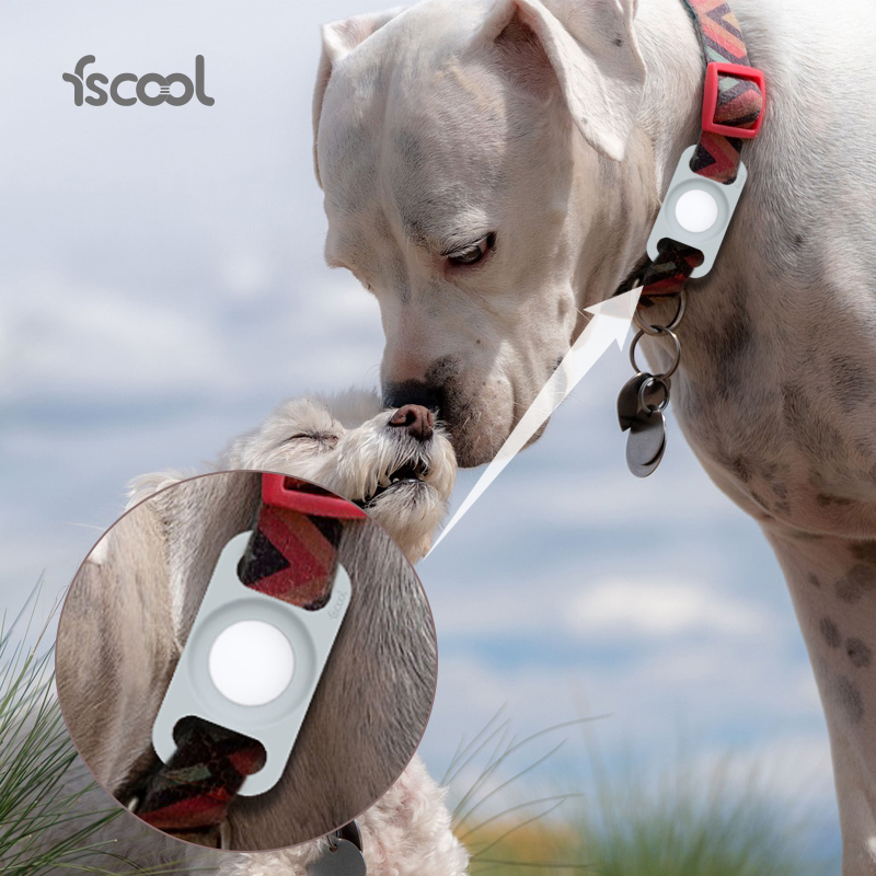 Silicone case for Airtag dog coller with Key Ring 