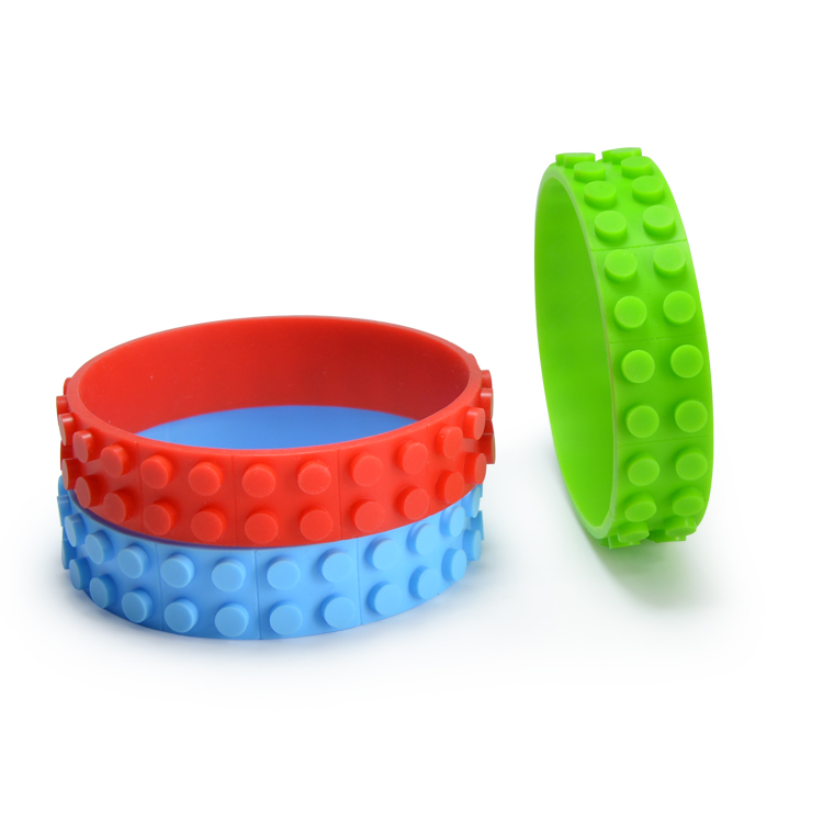 Silicone Lego Bracelet