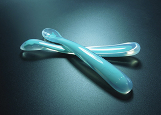 How does the black spots appear on the surface of silicone?