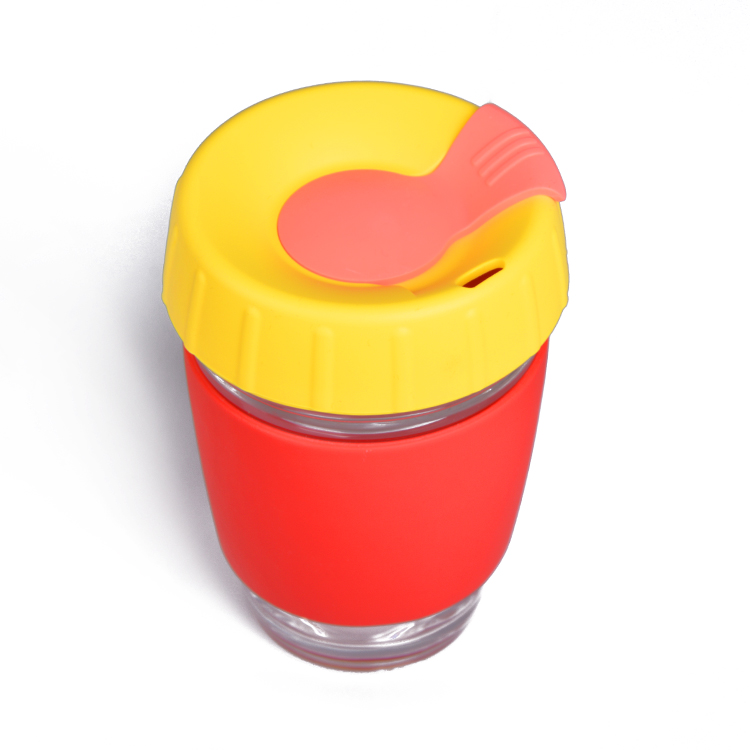 Custom Coffee Cup Manufacturer Glass Coffee Cup With Lid