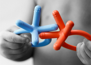 Silicone baby teether customize