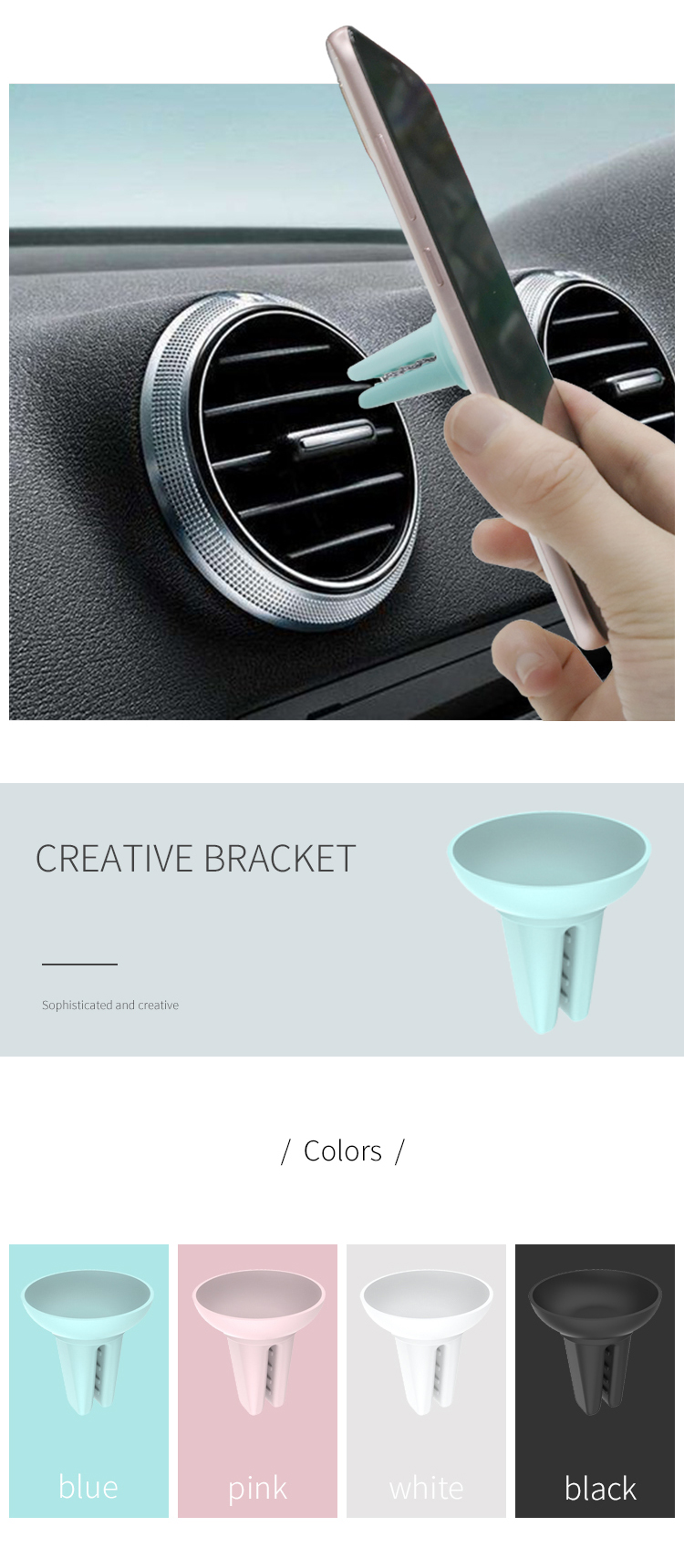 Car Air Vent Suction Cup Mount Sucker Mobile Phone Holder(图7)
